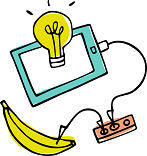Carte électronique reliée à des objets